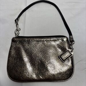 Coach Metallic Wristlet